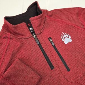 Duluth Alaskan Hardgear Swing Dog 1/4 Zip Pullover Men's Size Medium Red Thermal